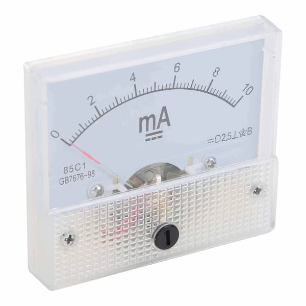 85C1 DC 0-10MA Pointer Amperemeter Hoved Amperemeter Panel Strømmåleinstrument