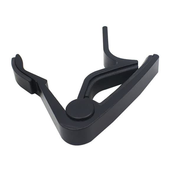 Quick Release Alloy Trigger Clamp Key Capo til 6-strenget akustisk klassisk guitar (sort)