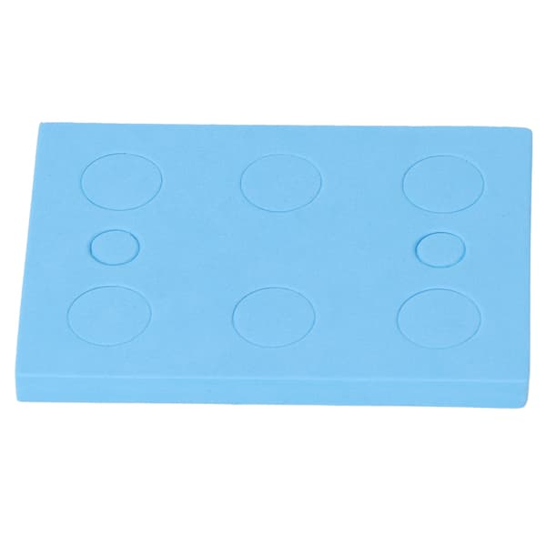 Blå Labbskumrörställ, Högdensitetsflytande hållare för centrifugrör, Rektangulär 8-brunn, 20-pack, Passar 1,5 ml & 10 ml, Slitstark polyeten för S