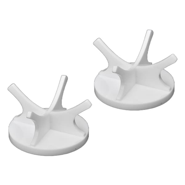 2-pack golfbollshållare, stabil, robust, minimalistisk baseballmonter, vit
