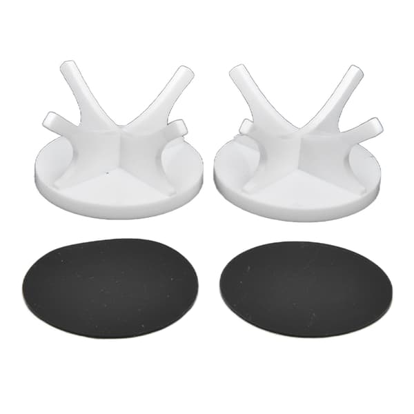 2-pack golfbollshållare, stabil, robust, minimalistisk baseballmonter, vit