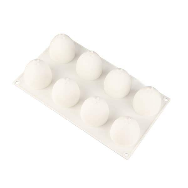 Äggformad kakform 8-håls silikonform non-stick DIY bakform