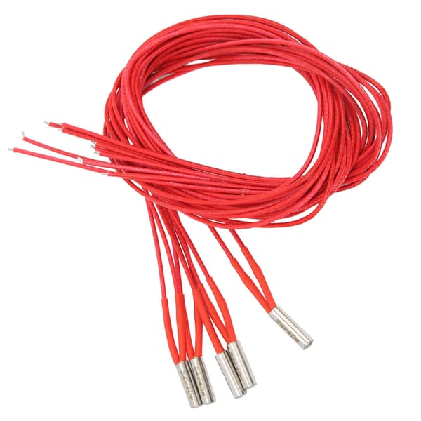 5 stk. varmepatron DC 24V 40W rustfrit stål 6x20mm tilbehør til 3D-printer 1m / 3.28ft