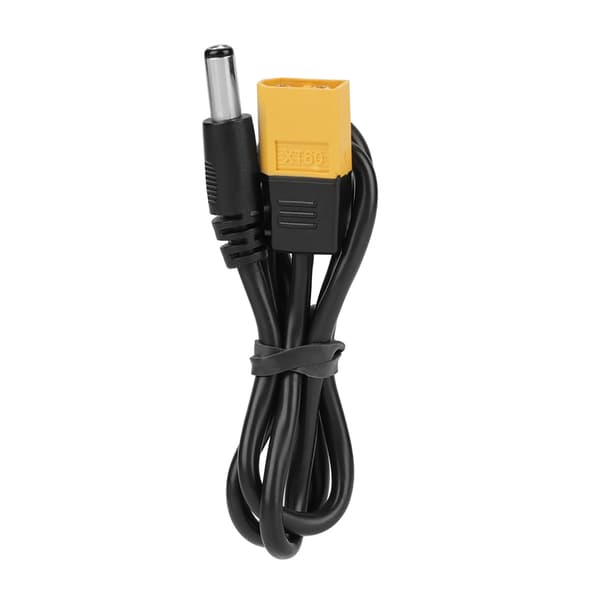 XT60 han-kuglestik til han DC 5.5 x 2.5mm DC5525 strømkabel