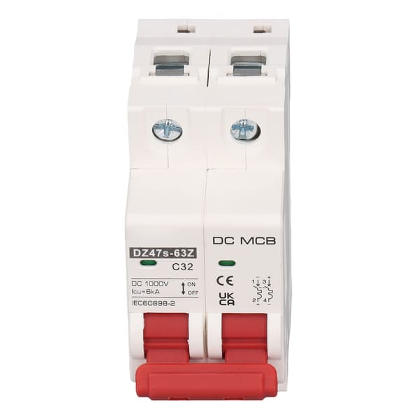 2P Lille afbryder 6000A brydeevne solcelleanlæg mini afbryder DC1000V 32A