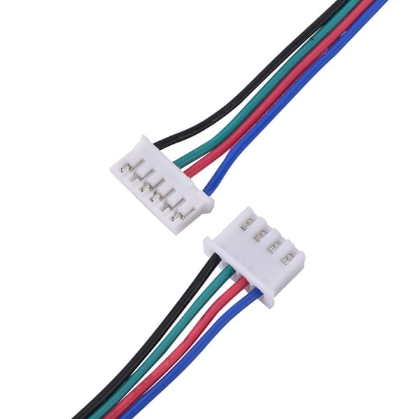 HX2.54 4-benet 6-benet hvidt dobbeltforbindelseskabel 1M til 3D-printer stepmotorledninger