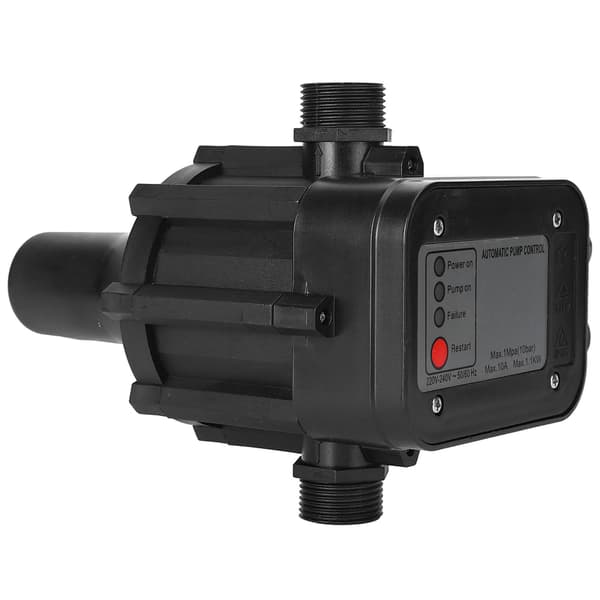 220V Sort Selvansugende Vandpumpe Trykafbryder Automatisk Trykregulator
