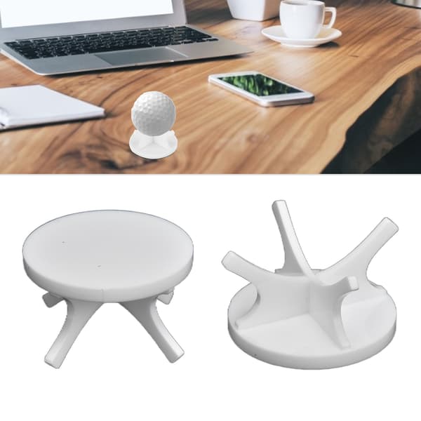 2-pack golfbollshållare, stabil, robust, minimalistisk baseballmonter, vit