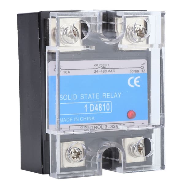 Solid State Relä 3-32VDC Ingång 24-480VAC Last DC AC SSR Elektrisk Utrustning (BERM-1D 4810)