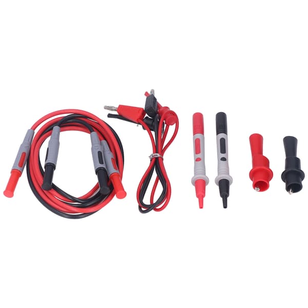 Multimeter Test Kit Anslutningskablar Testkrokar Krokodilklämmor Mätspetsar Prober Set