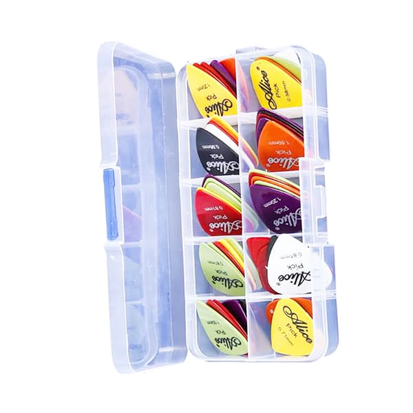 50 st gitarrplektrumkit i plast, frostat polerat professionellt gitarrplektrumbyte