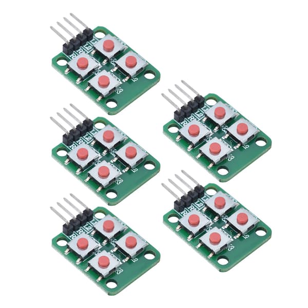 5 st 2x2 Scan 4 knappsats tangentbordsmodul Array Key Switch Modul för elektrisk styrning