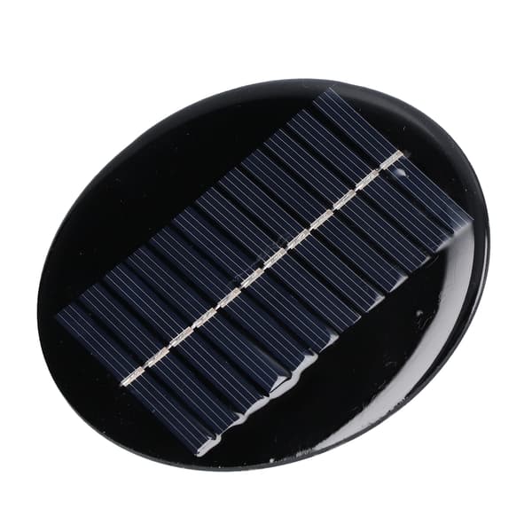 0,8W 6V 10cm Rund Solpanel DIY Solpanel Solladdningskort för Solljus