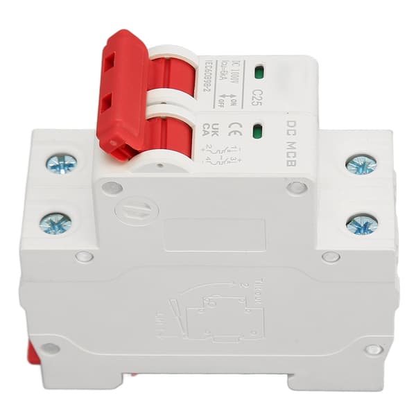 DC Miniature Afbryder 6000A Brydeevne 2P Mini Afbryder til Solcelleanlæg DC1000V