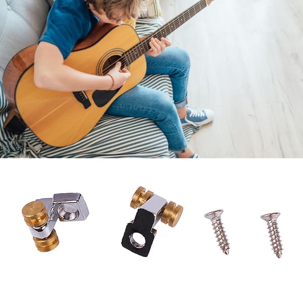 2 st elgitarr rullsträngträd mässing zinklegering rullsträngguide hållare för bas