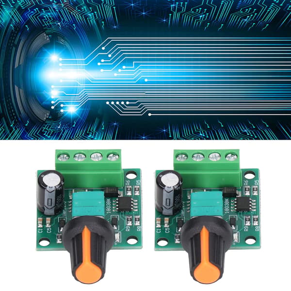 2 sæt motorhastighedsregulator PWM-kontrolkontaktregulator DC 1.8V-12V til blæserpumpe