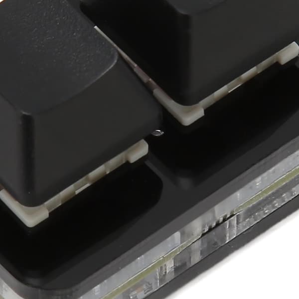 Mini RGB Makro-tastatur USB 2.0 Programmerbart Brugerdefineret Baggrundsbelyst Tastatur til PC Mac Linux Sort