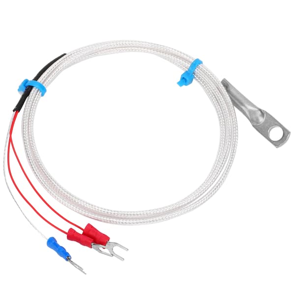 Temperatursensor Prob PT100 Termistor Temperaturmätningsprob Rundhål Patch Typ 5m
