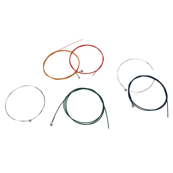 6-pack akustiska gitarrsträngar, kopparlegering, rostfria, lätta att spela, blandade färger, Pro Kit