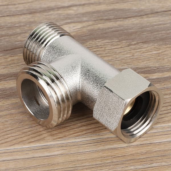 2 st 3-vägs anslutningsventil Toalettavledarventiladapter Spolventil (EU3/8)