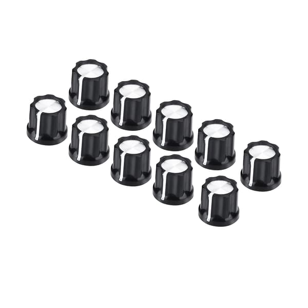 10 st hållbara potentiometer volym ton rattar för D-formad axel elgitarr bas