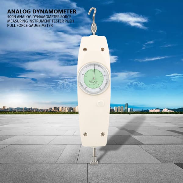 500N Analog Dynamometer Kraftmätare Testare Push Pull Kraftmätare