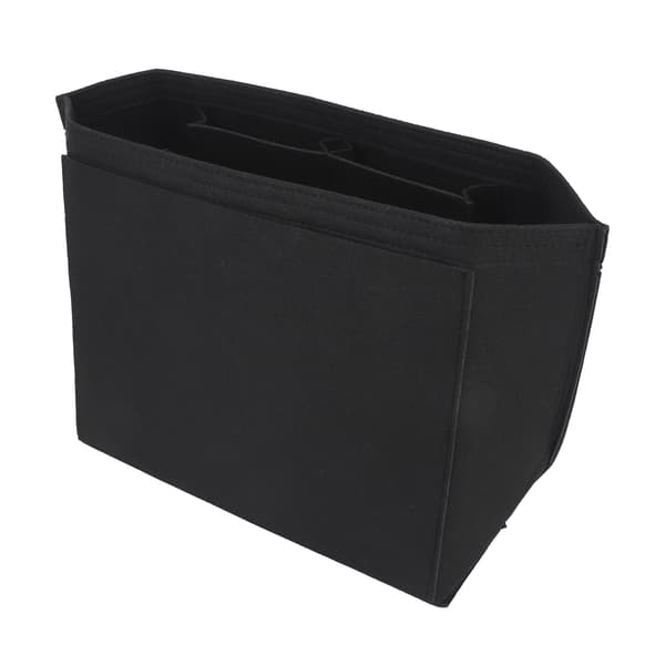 Filt Håndtaske Indsats Organizer Stor Makeuptaske Tote Shaper Sort