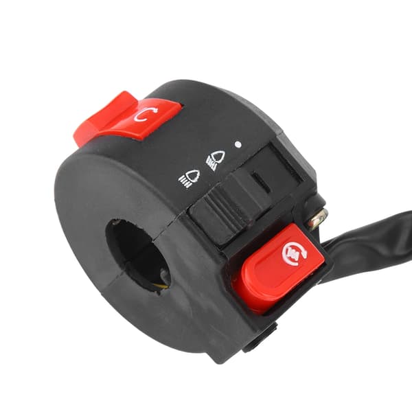 22MM Universal Motorcykel ATV Styr Start Stop Kill Switch, Sort, Off-Road