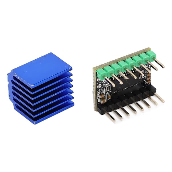 TMC2225 MKS Stepper Motor Driver Board med køleplade lydløs motordrivermodul til 3D-printer