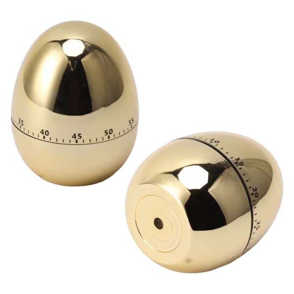 Kök Mekanisk Timer 60 Min Ägg Matlagning Väckarklocka Manuell Nedräkning, Guld