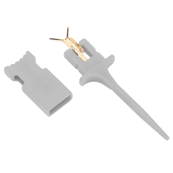 Testhook Mini IC Testklemme PA til Elektronisk Eksperiment Reparation Vedligeholdelse Grå