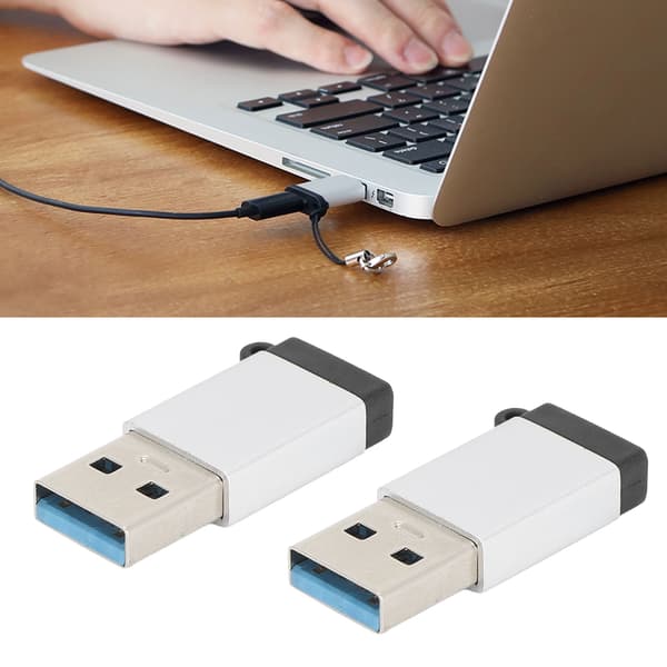 USB 3.0 til USB-C-adapter, Type-C til USB OTG-stik, Plug and Play-konverter til datasynkronisering, sølv