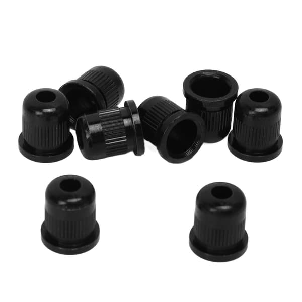 8PCS Gitarrsträngshylsa Legering Mini Bas Genom Kroppsspänne Svart Reservdel