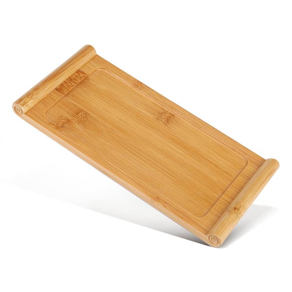 Bambu tebricka koppfat mat dessert serveringsbricka Kung Fu te tillbehör