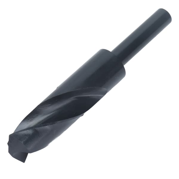 Borebits med reduceret skaft HSS Twist Lige 1/2in skaft Boreværktøj 24.5mm Sort