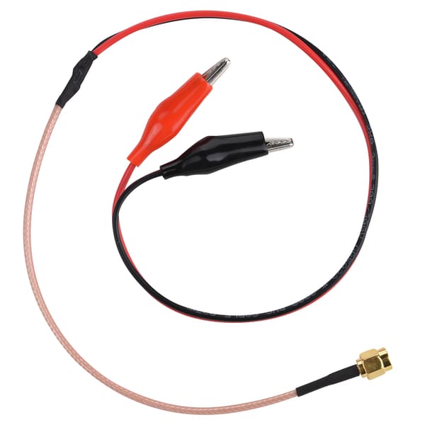 1 stk. radiofrekvensforbindelseskabel rød sort testledning testkabel 52 cm
