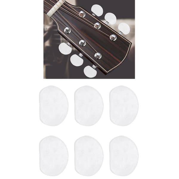 6 st/set Perspex Stämskruvsknoppar för Gitarr #1