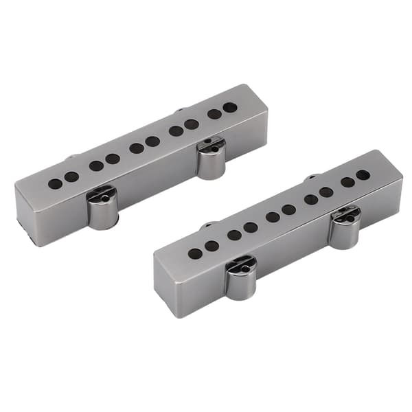 Basgitarr Pickup-skydd 5-strängad Elbas Reservdel Kromad ABS-plast 1 Par Hårdvarutillbehör