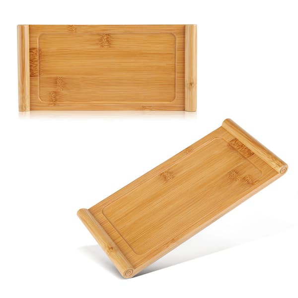 Bambu tebricka koppfat mat dessert serveringsbricka Kung Fu te tillbehör