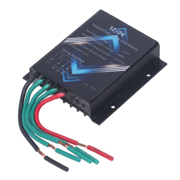 Vindgeneratorcontroller Aluminiumlegering Vandtæt Vindmøllecontroller 400W 12V 24V