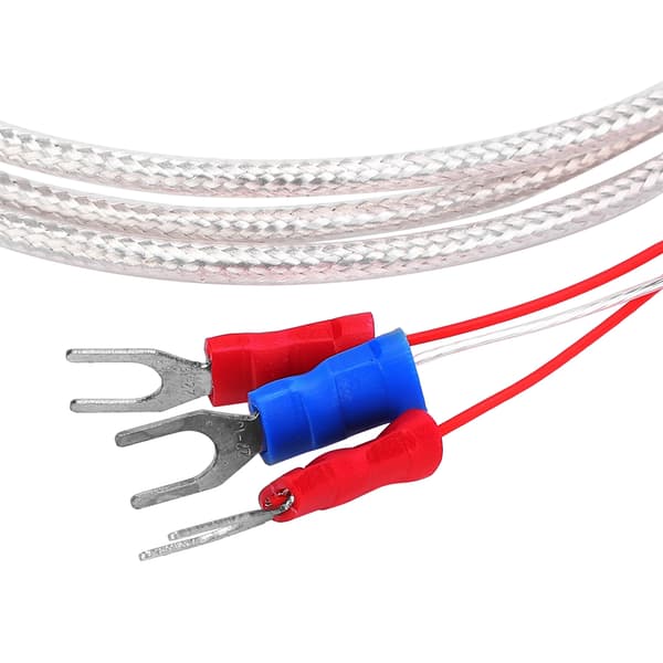 Temperatursensor Prob PT100 Termistor Temperaturmätningsprob Rundhål Patch Typ 5m