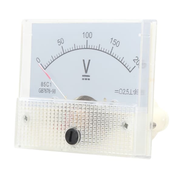 Pointer DC Voltmeter Panel Volt Spændingsmåler Måleinstrument 85C1 DC 0~200V