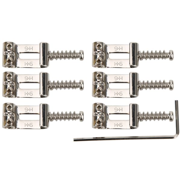 GAQ06 6PCS Elgitarrsadlar Koppar Zinklegering Sadel med Rulle Elgitarrdelar