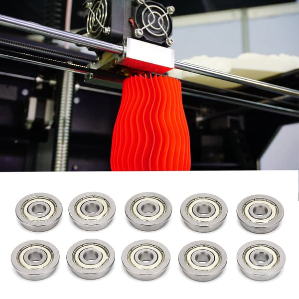 10-pak mini flangekuglelejer dobbelt afskærmede metal 3D-printerdele