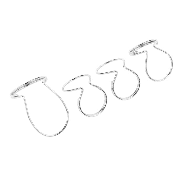 Silver metall fingerplektrum 4-pack fjärilsgitarr tumplektrumset för gitarrister