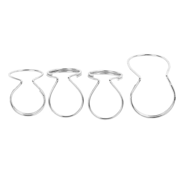 Silver metall fingerplektrum 4-pack fjärilsgitarr tumplektrumset för gitarrister