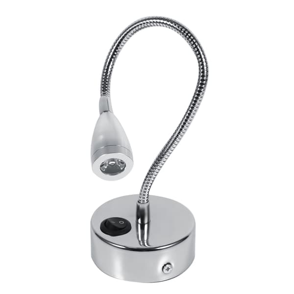 Silver LED Vägglampor Flexibel Svanhals Sovrum Sänglampa Varmvit (Typ 2)