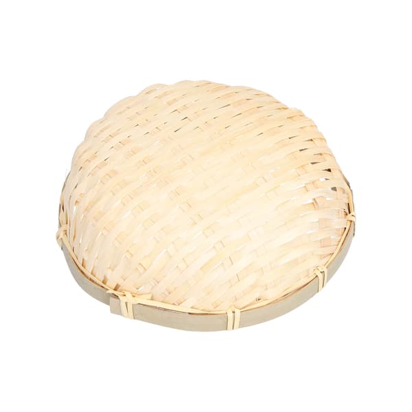 Fruktkorg Handvävd Bambu Mini Multifunktionell Robust Serveringskorgbricka för Vardagsrum Kök 13x4cm