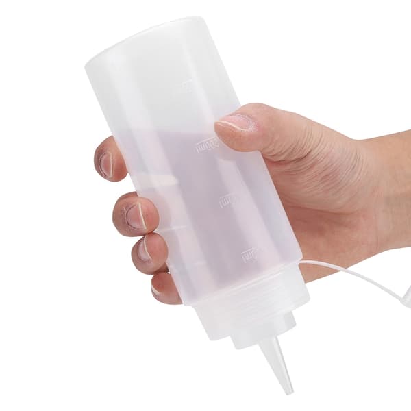 460 ml 10 stk. / sæt plastikkrydderidispenser til sauce, olie, fløde, eddike (hvid)