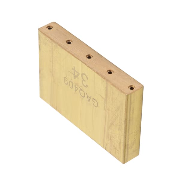 1 guld mässing block gitarrbas 34MM med 3 skruvar kompakt rostfritt tremolosystem bro gitarrdelar för gitarrister